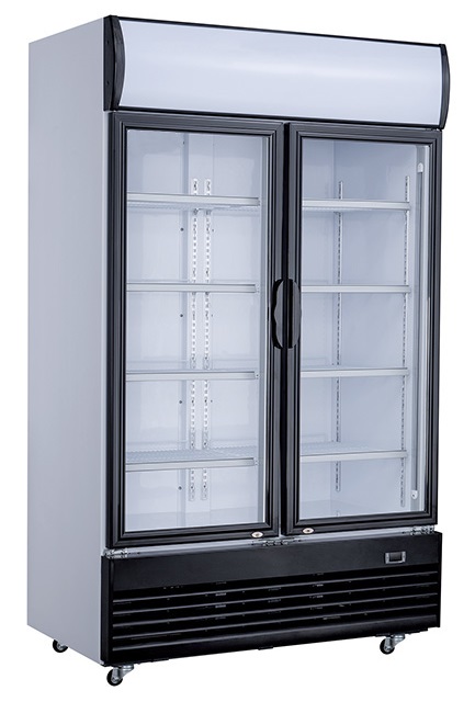 RÉFRIGÉRATEUR 2 PORTES EN VERRE 800L COMBISTEEL 7527.0100