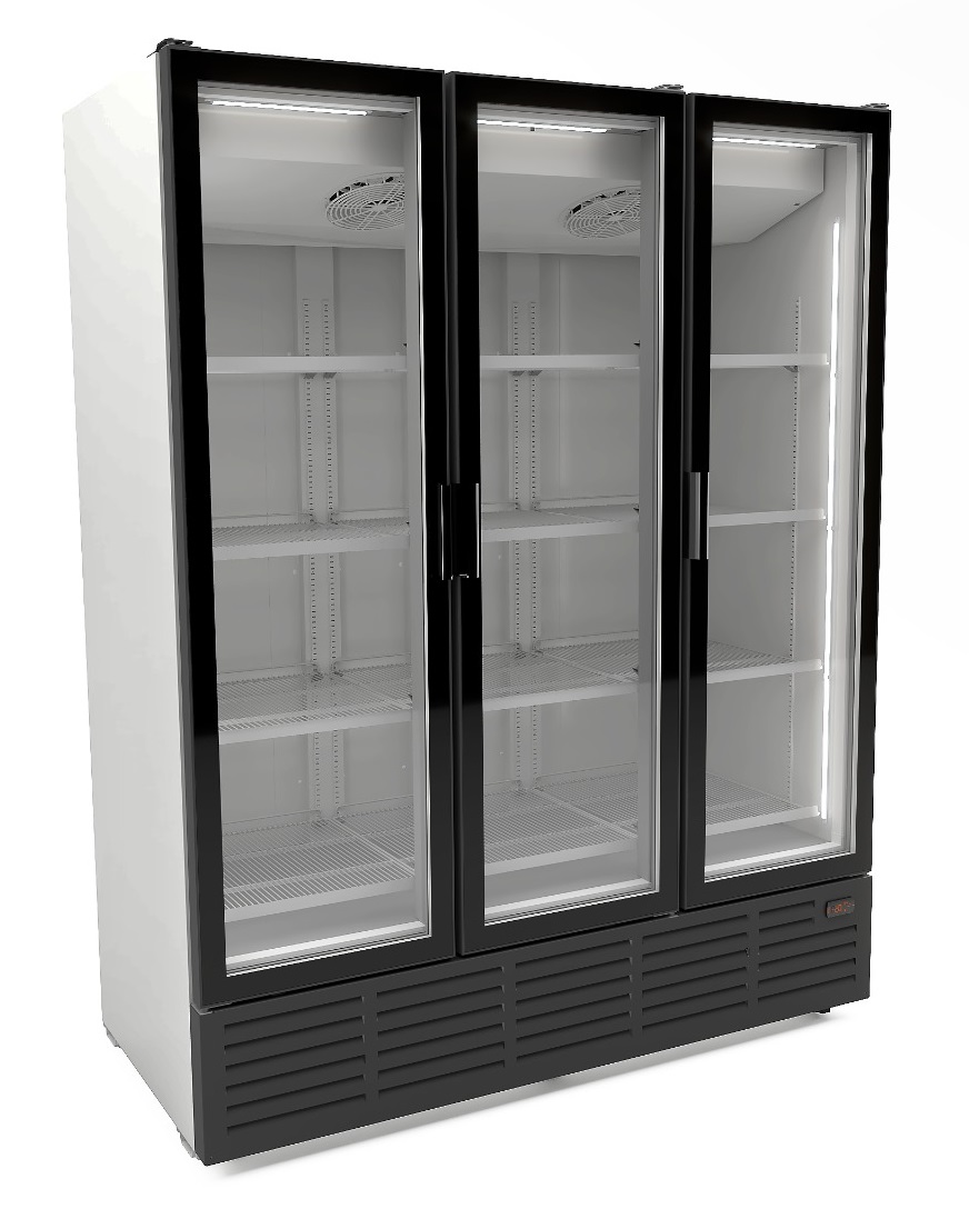 RÉFRIGÉRATEUR 3 PORTES EN VERRE - BLANC 9002 COMBISTEEL 7072.1015