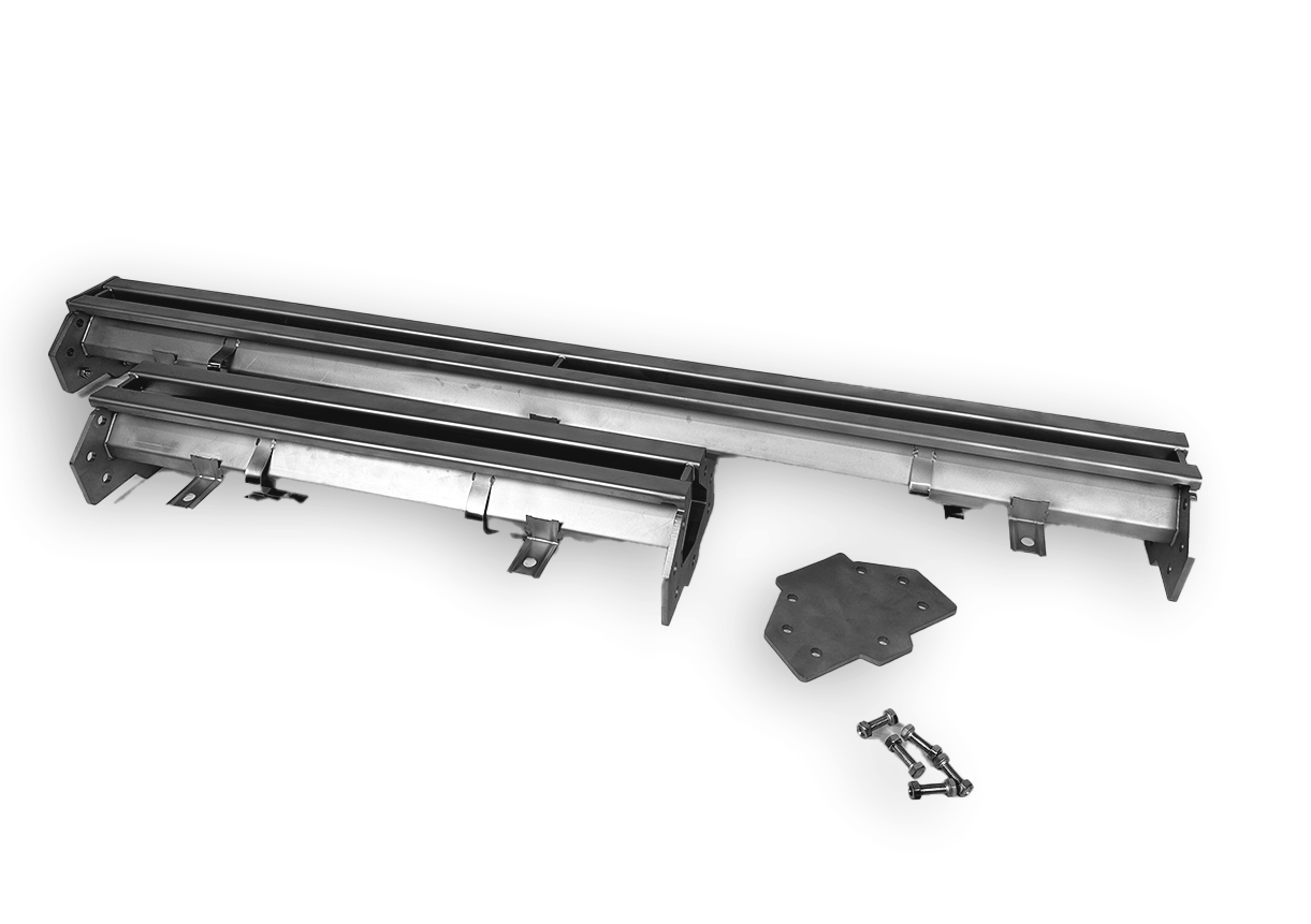 DRAIN INOX 300X265 AVEC 2 SORTIES POUR GOUTTIÈRE À FENTE COMBISTEEL 7107.0025