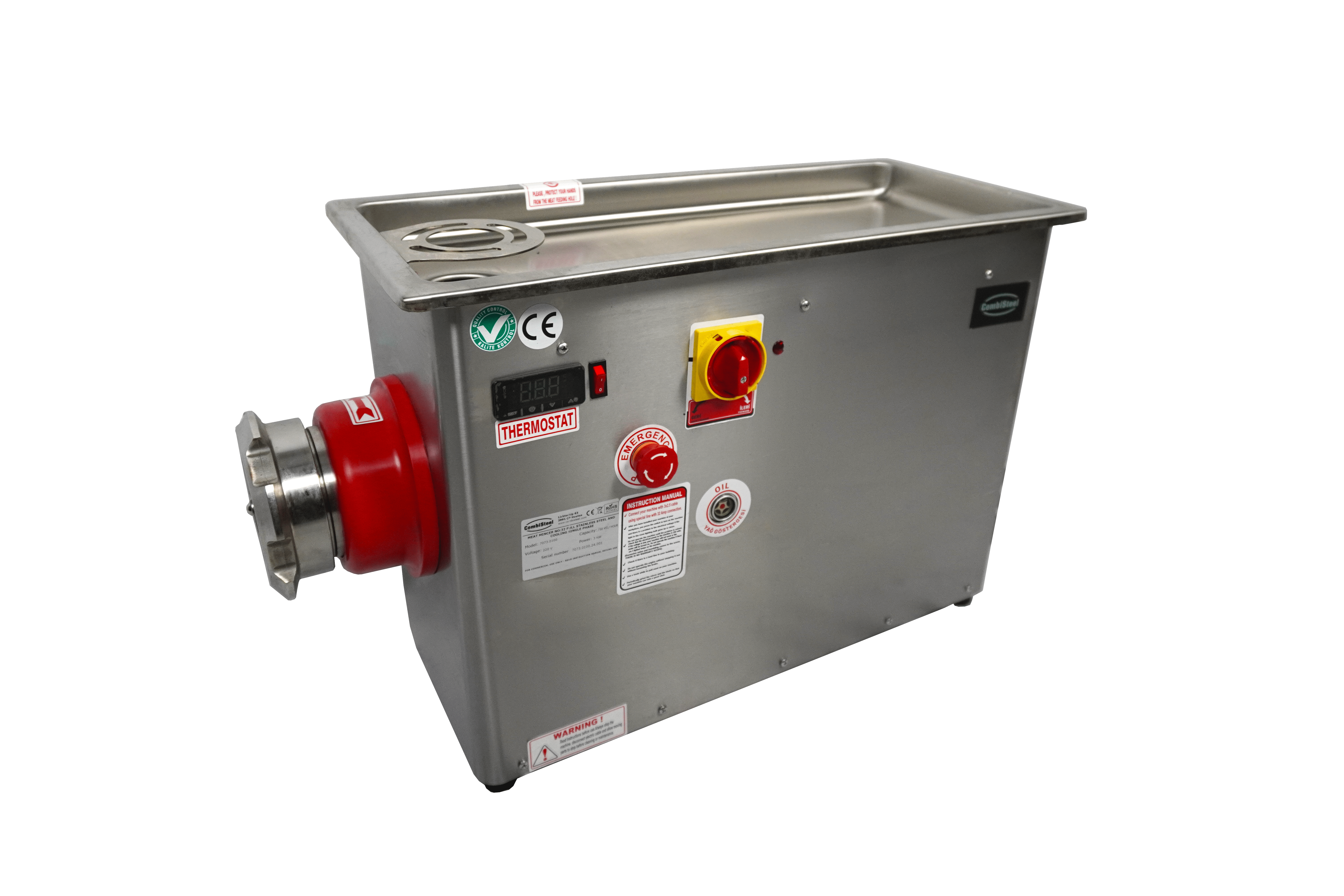 HACHOIR 32 - 750KG/H 400V - AVEC TÊTE FIXE RÉFRIGÉRÉE COMBISTEEL 7073.0105