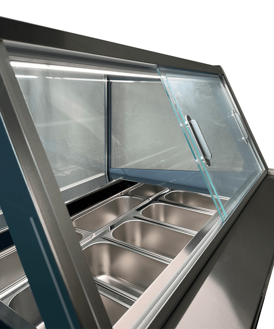 VITRINE À CREME GLACÉE BORNEO 12X5L COMBISTEEL 7487.0260