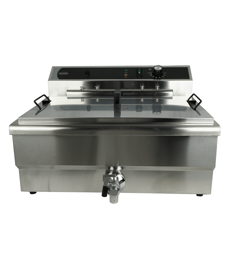 FRITEUSE POSABLE ÉLECTRIQUE 25L - AVEC ROBINET DE VIDANGE COMBISTEEL 7518.0210