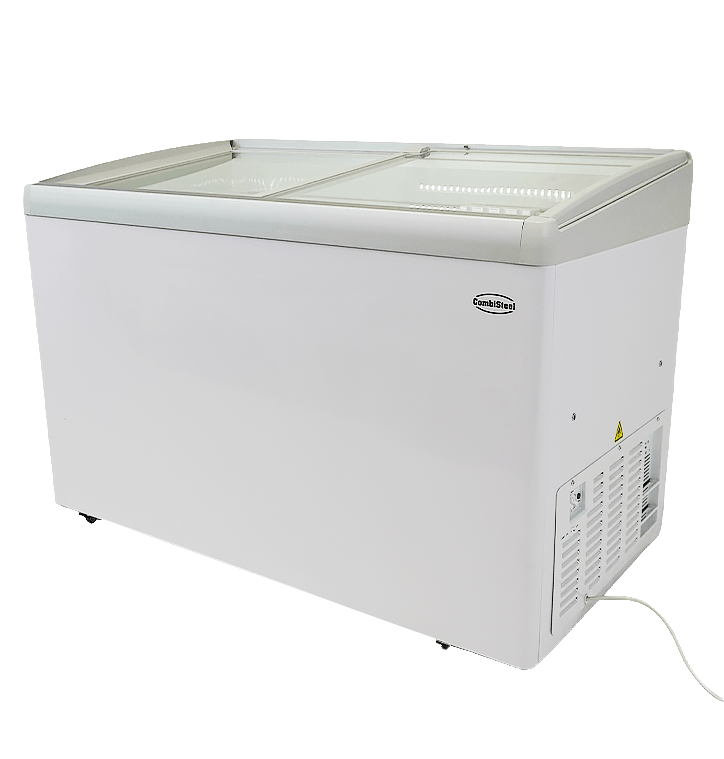 CONGÉLATEUR BAHUT COUVERCLE EN VERRE LOTTE-396 COMBISTEEL 7086.0035