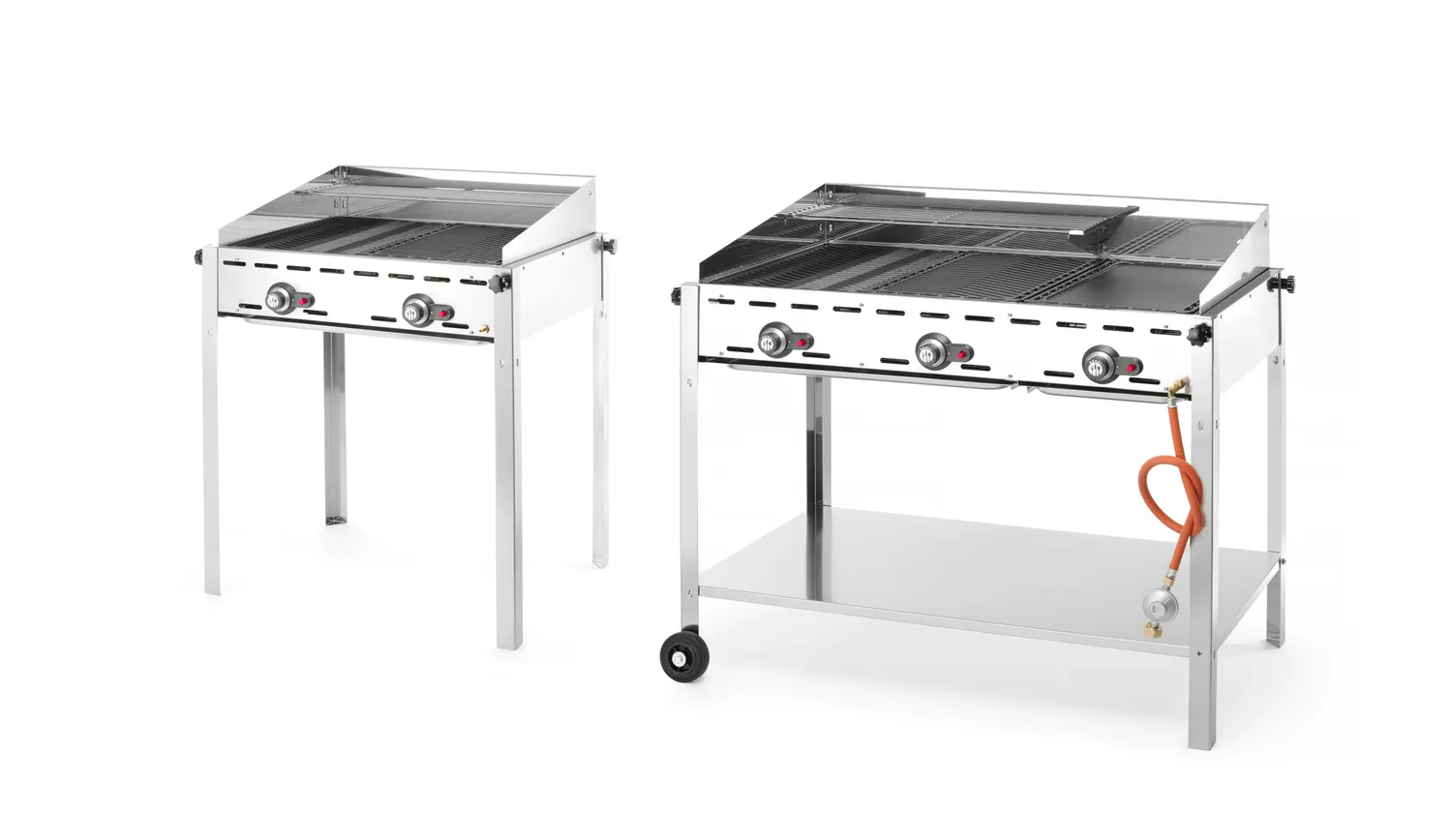 Barbecue Green Fire avec 3 brûleurs, HENDI, Profi Line, 17,4kW, 1078x612x(H)825mm