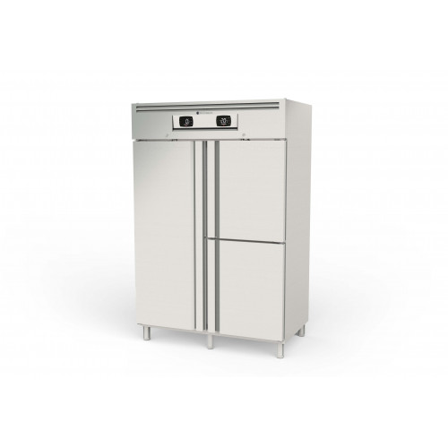 Armoire GN2/1 bi-température 1 p. + 2 portillons CORECO-AGM-1003