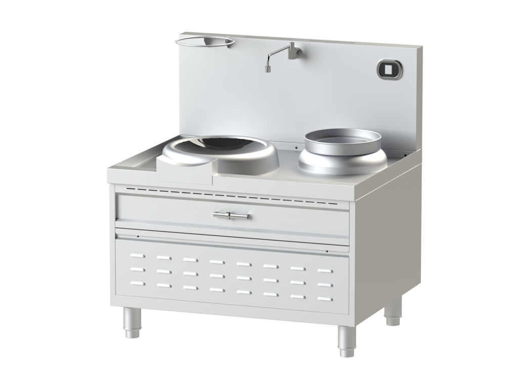 WOK INDUCTION WOK KWALIE 15KW + 1 RECIPIENT CHAUFFANT