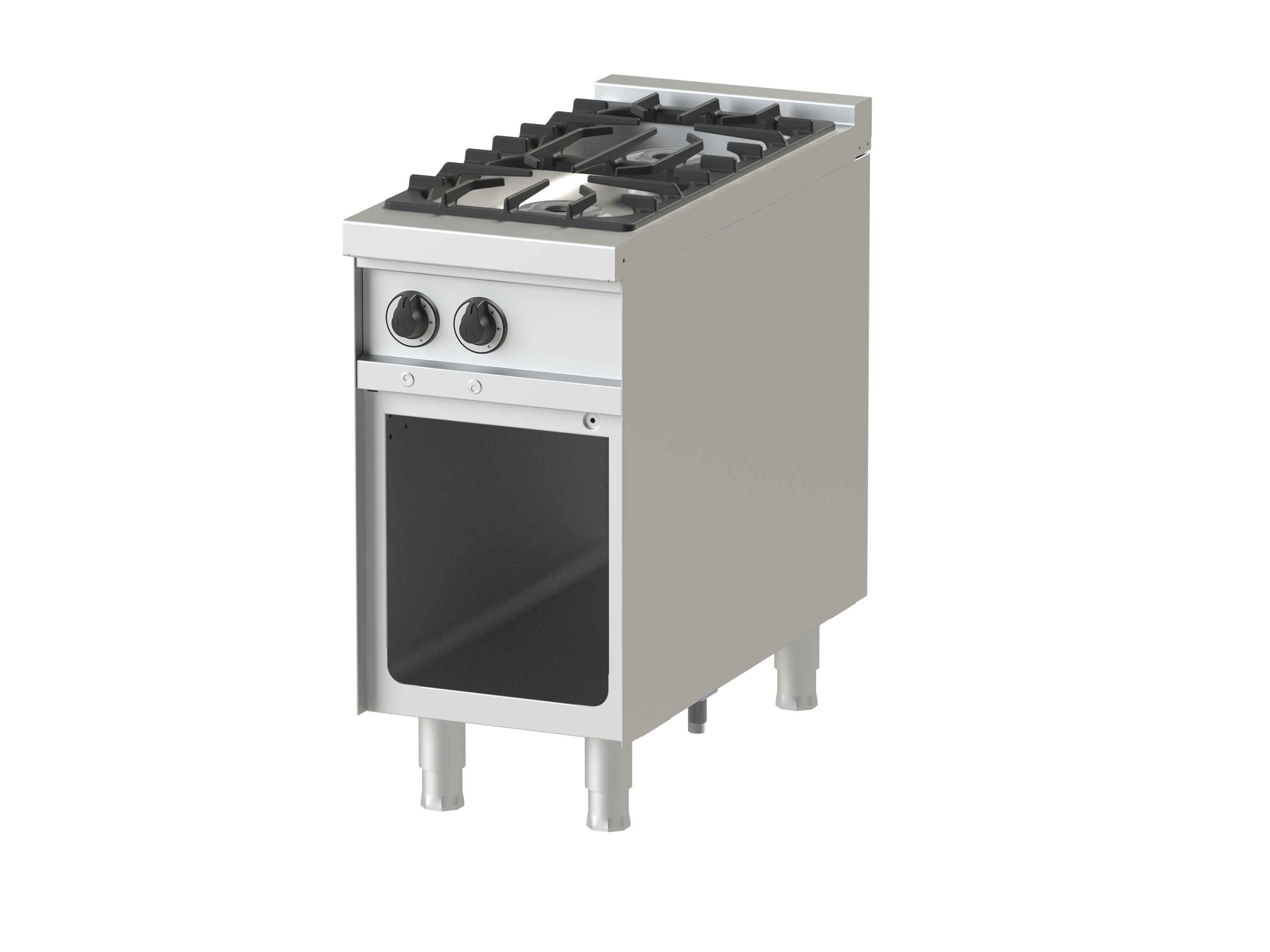 FOURNEAU GAZ 2 FEUX - ARMOIRE OUVERTE - SERIE 900 - 15.5 KW