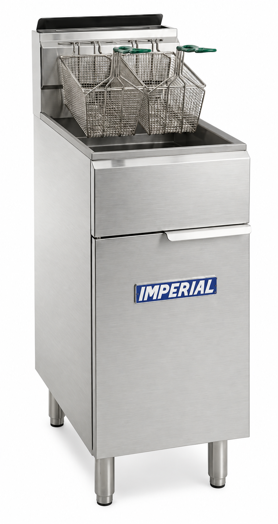 Friteuse gaz tubulaire 22L sur coffre IMPERIAL IFS-40