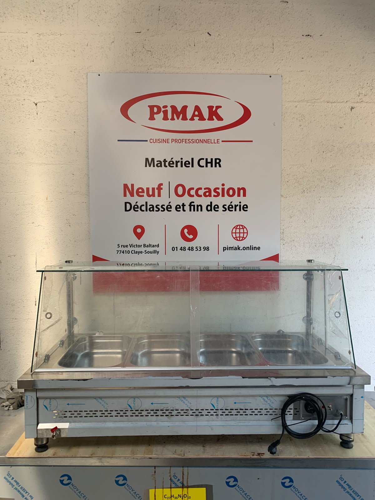 Bain-marie électrique à poser PIMAK – 4 x GN 1/1
