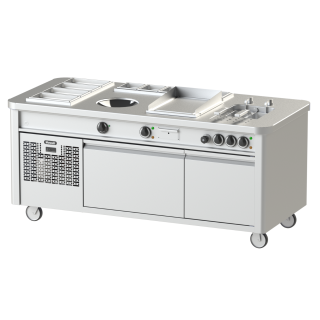 GOURMET STATION ELECT - WOK INDUCTION + TEPPANYAKI