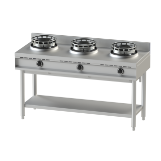 WOK GAZ SERIE 600 - 3 BRULEURS - 3 X 13 KW